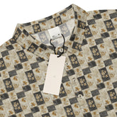 Men’s slim fit polo gothic soft style classy casual dinner minimilist basic pattern fashionista male designer shirt