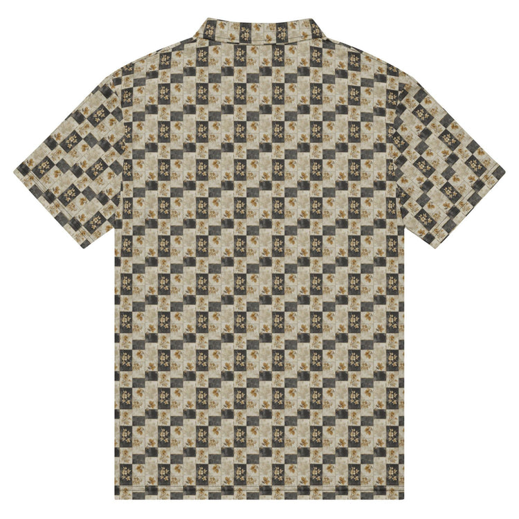 Men’s slim fit polo gothic soft style classy casual dinner minimilist basic pattern fashionista male designer shirt