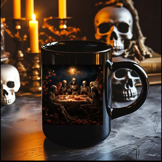 Day of the Dead Mug 15 oz dead mans party portrait design large coffee tea hot beverage kitchen accent cup