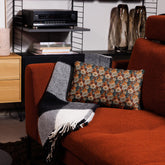 Fall foral pillow all over pattern Autumn design couch bed bench couture stylish warm festive holiday accent cushion