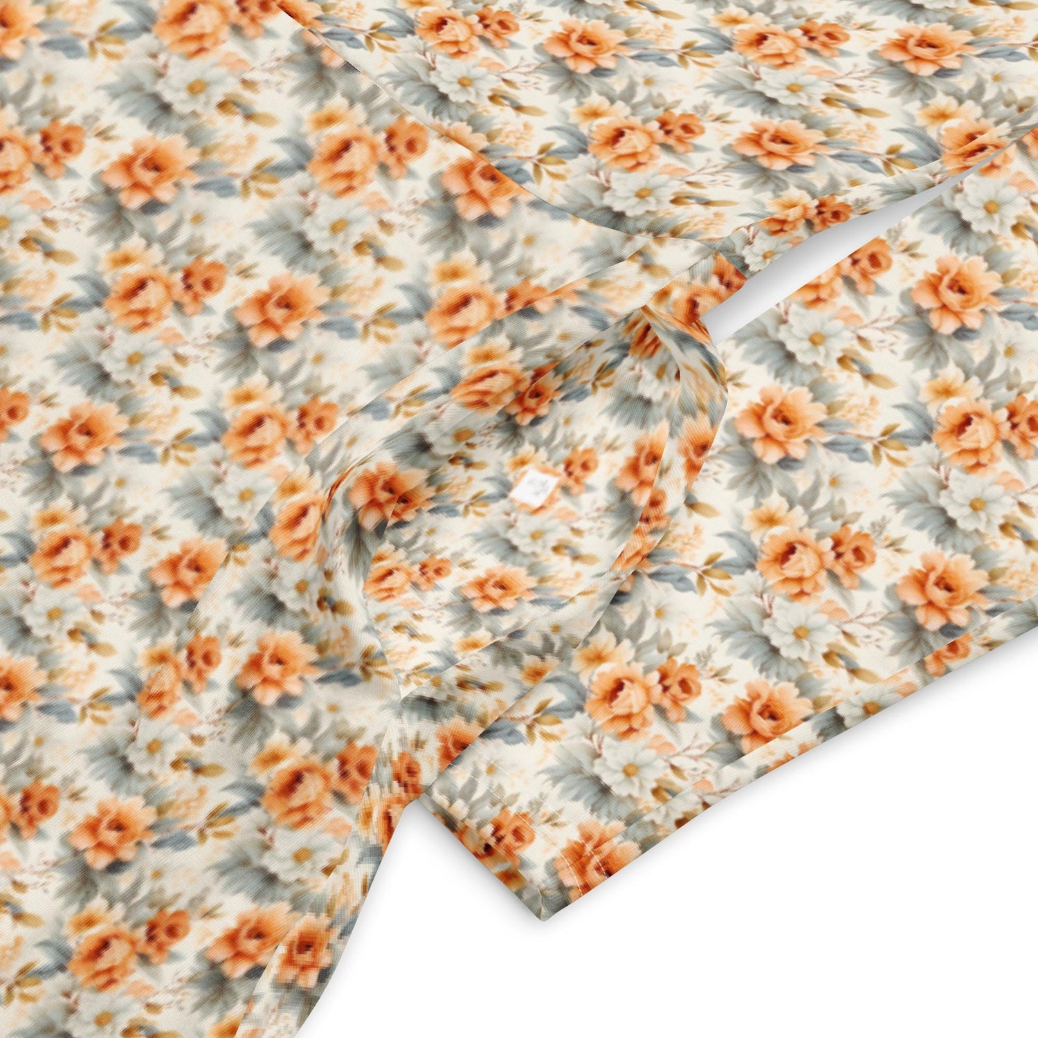 All-over print long sleeve pretty floral print pattern mididress stylish date night graduation holiday dinner below the calf length dress