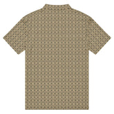 Men’s slim fit pattern print polo stylish dinner lunch meeting casual mixer event jean slacks versatile clothing wear pattern design shirt