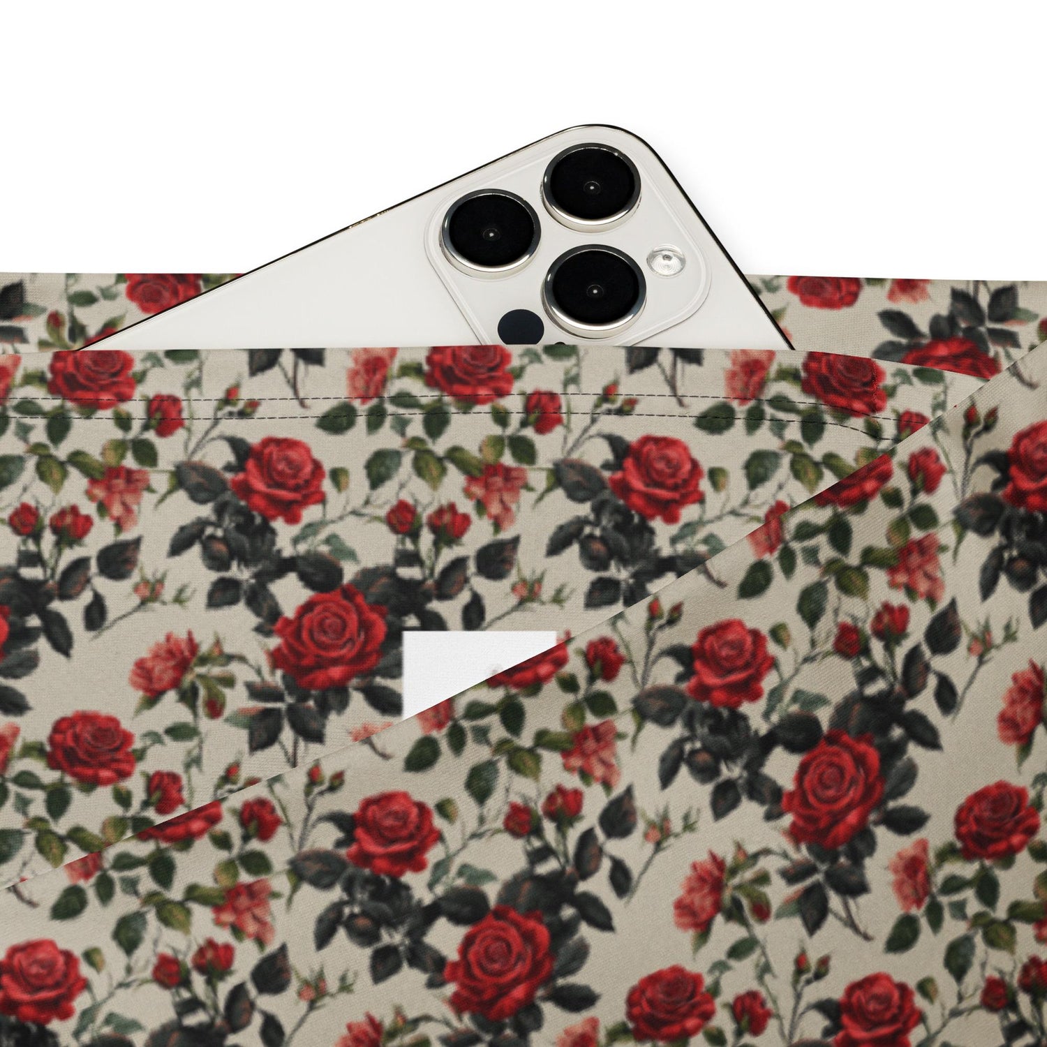 Flared red roses stylish leggings casual high waist butt enhancing flared bottoms versatile walking workout crop pairing strecth pants