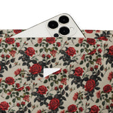 Flared red roses stylish leggings casual high waist butt enhancing flared bottoms versatile walking workout crop pairing strecth pants