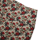 Flared red roses stylish leggings casual high waist butt enhancing flared bottoms versatile walking workout crop pairing strecth pants