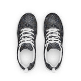 Women’s athletic shoes, sexy chic casual sporty black lace pattern print work gym travel comfy soft light breathable designer sneaker