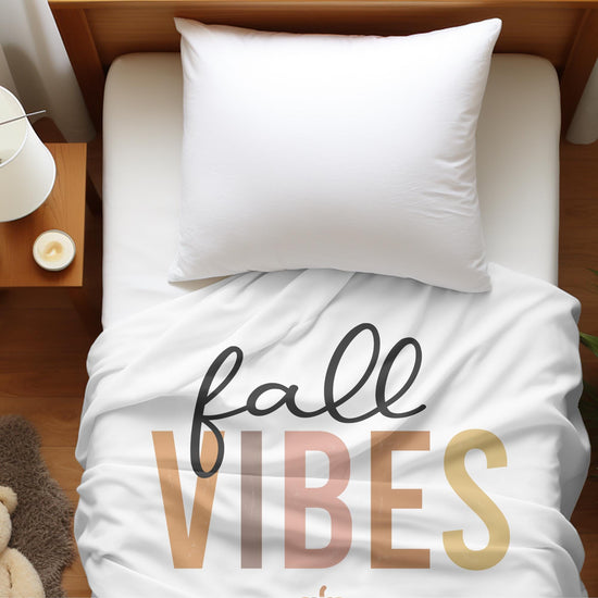 Velveteen Fall Plush Blanket soft cozy autumn Holiday vibes pumpkin minimilist design furniture decor throw