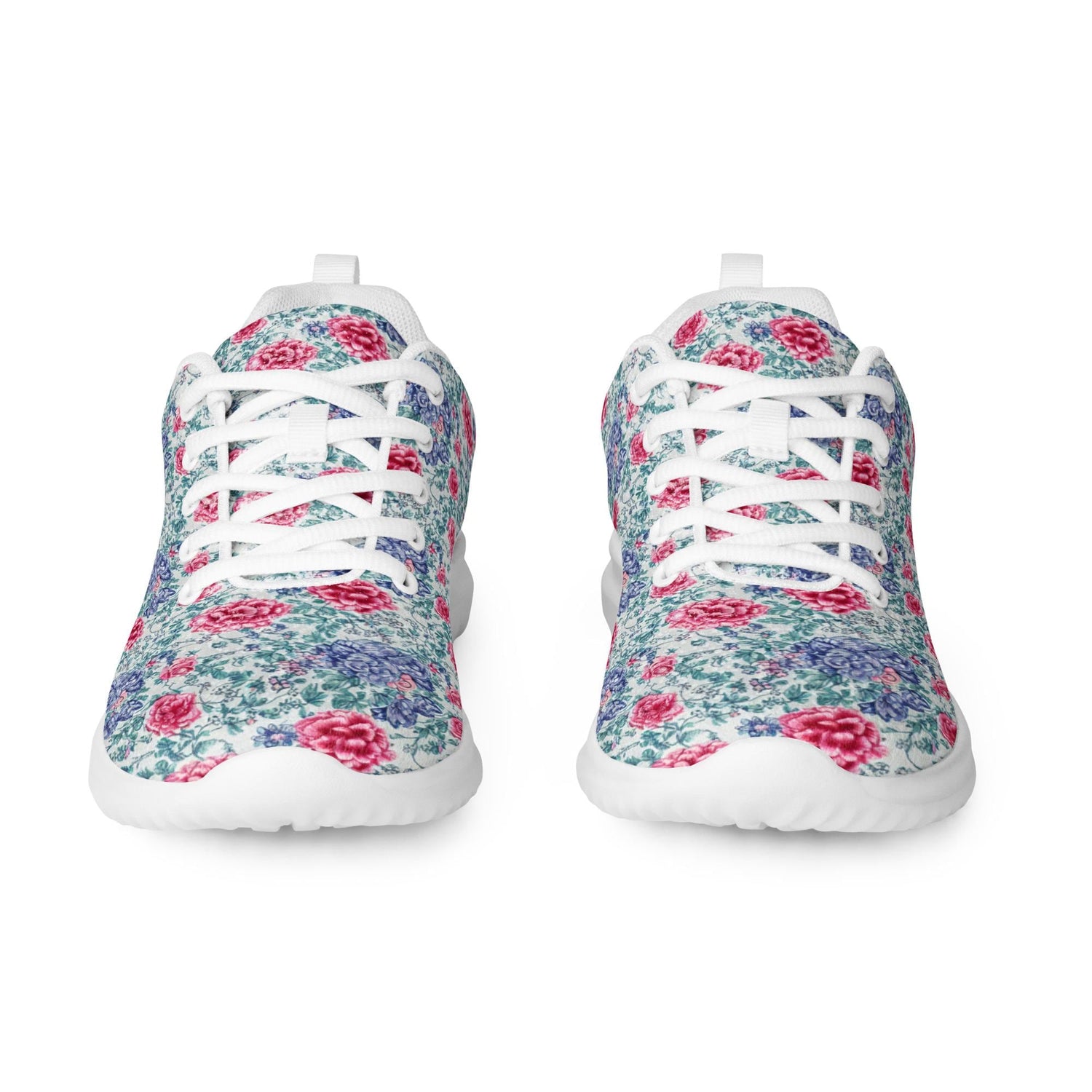 Women’s bright floral fashion casual soft comfy athletic shoes for walking work school travel Holiday gift