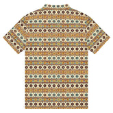 Men’s slim fit native print polo casual classic work business dinner stylish fashion modern male shirt