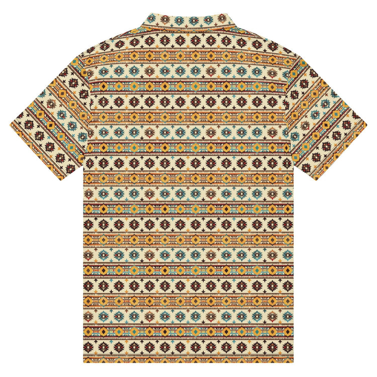 Men’s slim fit native print polo casual classic work business dinner stylish fashion modern male shirt