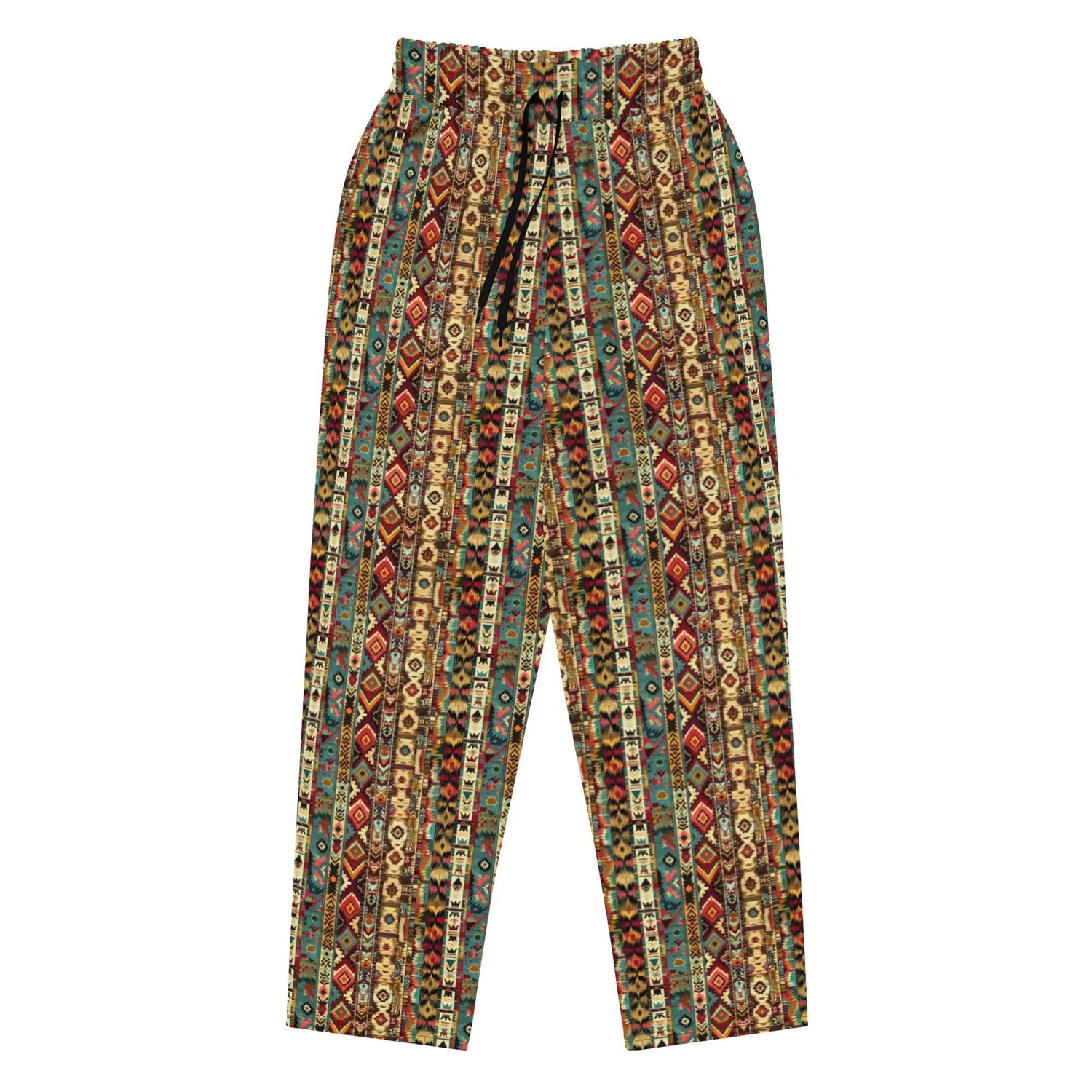 Wide-leg joggers, Unisex fit native all over pattern design casual recycled fabric relaxed all day wear lounge sweat pants