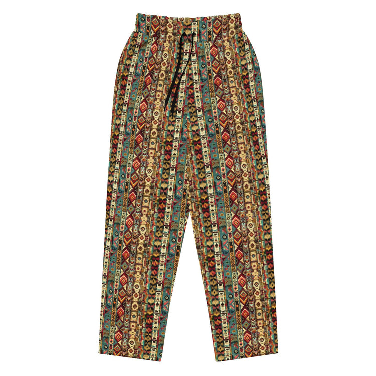 Wide-leg joggers, Unisex fit native all over pattern design casual recycled fabric relaxed all day wear lounge sweat pants