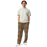 Wide-leg joggers, Unisex fit native all over pattern design casual recycled fabric relaxed all day wear lounge sweat pants