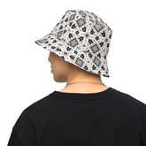 Reversible Bucket Hat | Western Textile Pattern | Casual Streetwear Fashion | Dual Outfit Look
