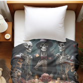 Day of the Dead velveteen blanket la ofrenda Mexican traditional dia de los muertos art design any room decor blanket