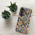 Tough case for Samsung®, floral crotchet AOP pattern design android hard sturdy phone stylish protection cover case for everyday use