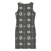 Floral All-Over Print Bodycon Dress | Fall Fashion | Elegant Floral above knee Dress | Trendy Party Outfit