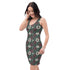 Floral All-Over Print Bodycon Dress | Fall Fashion | Elegant Floral above knee Dress | Trendy Party Outfit
