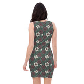 Floral All-Over Print Bodycon Dress | Fall Fashion | Elegant Floral above knee Dress | Trendy Party Outfit