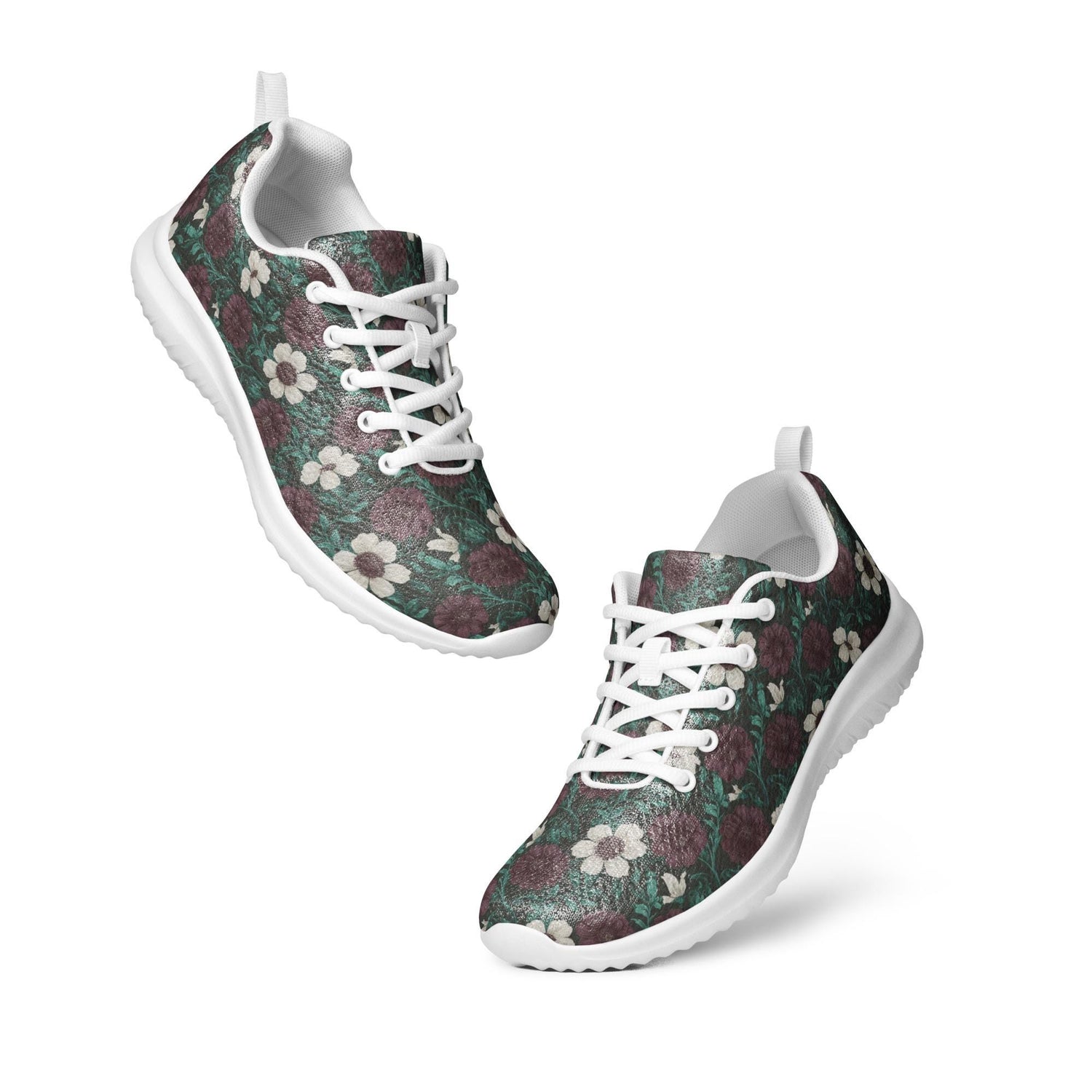 Fall Floral Women’s athletic shoes, Soft cozy warm ideal walking running casual wearing stylish every day female tennis shoe
