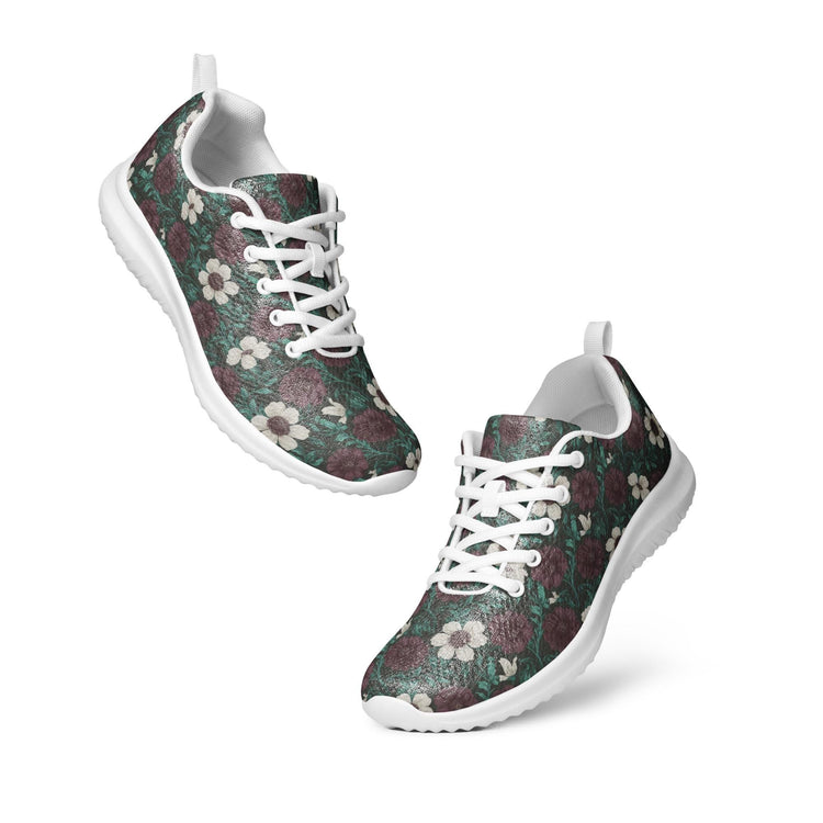 Fall Floral Women’s athletic shoes, Soft cozy warm ideal walking running casual wearing stylish every day female tennis shoe