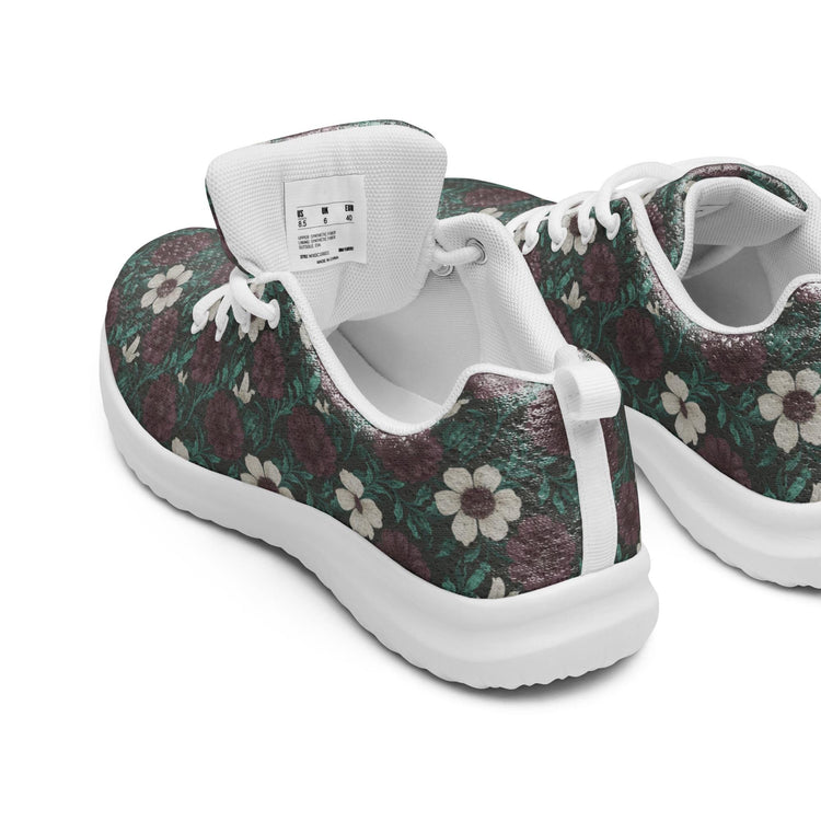Fall Floral Women’s athletic shoes, Soft cozy warm ideal walking running casual wearing stylish every day female tennis shoe