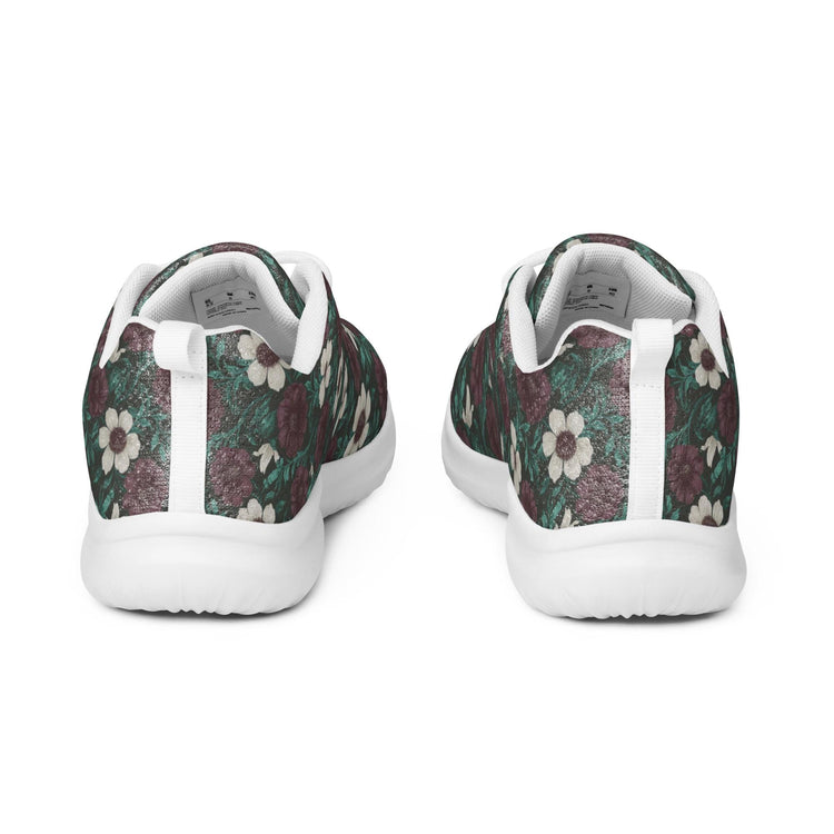 Fall Floral Women’s athletic shoes, Soft cozy warm ideal walking running casual wearing stylish every day female tennis shoe