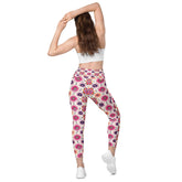 Vibrant All-Over Print Leggings for Women with Pockets - Stylish & Comfortable Design