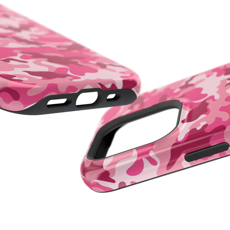 Pink Camo Impact-Resistant Phone Case, Trendy Phone Accessory, Gift for Her, Stylish Protection, Durable Case for Teens and Adults