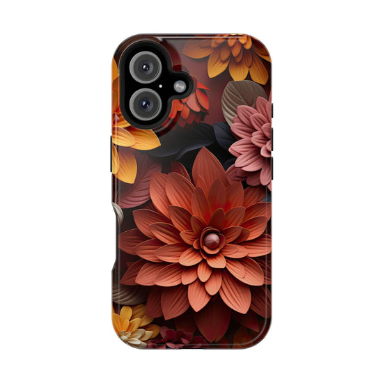 Floral Impact-Resistant IPhone Case, Boho Chic Design, Gift for Her, Durable Phone Cover, Floral Decor Case, Smartphone Accessories