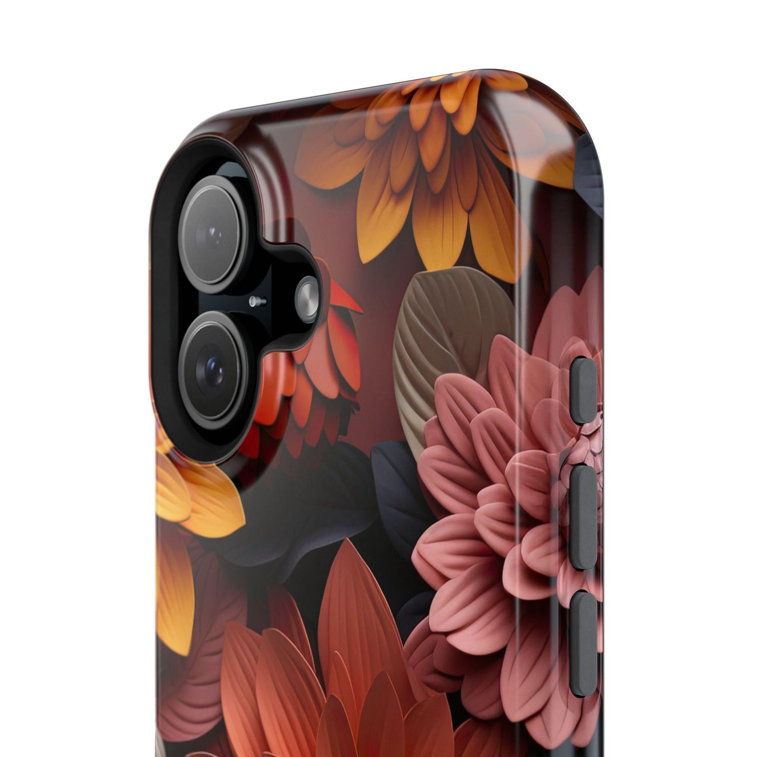 Floral Impact-Resistant IPhone Case, Boho Chic Design, Gift for Her, Durable Phone Cover, Floral Decor Case, Smartphone Accessories