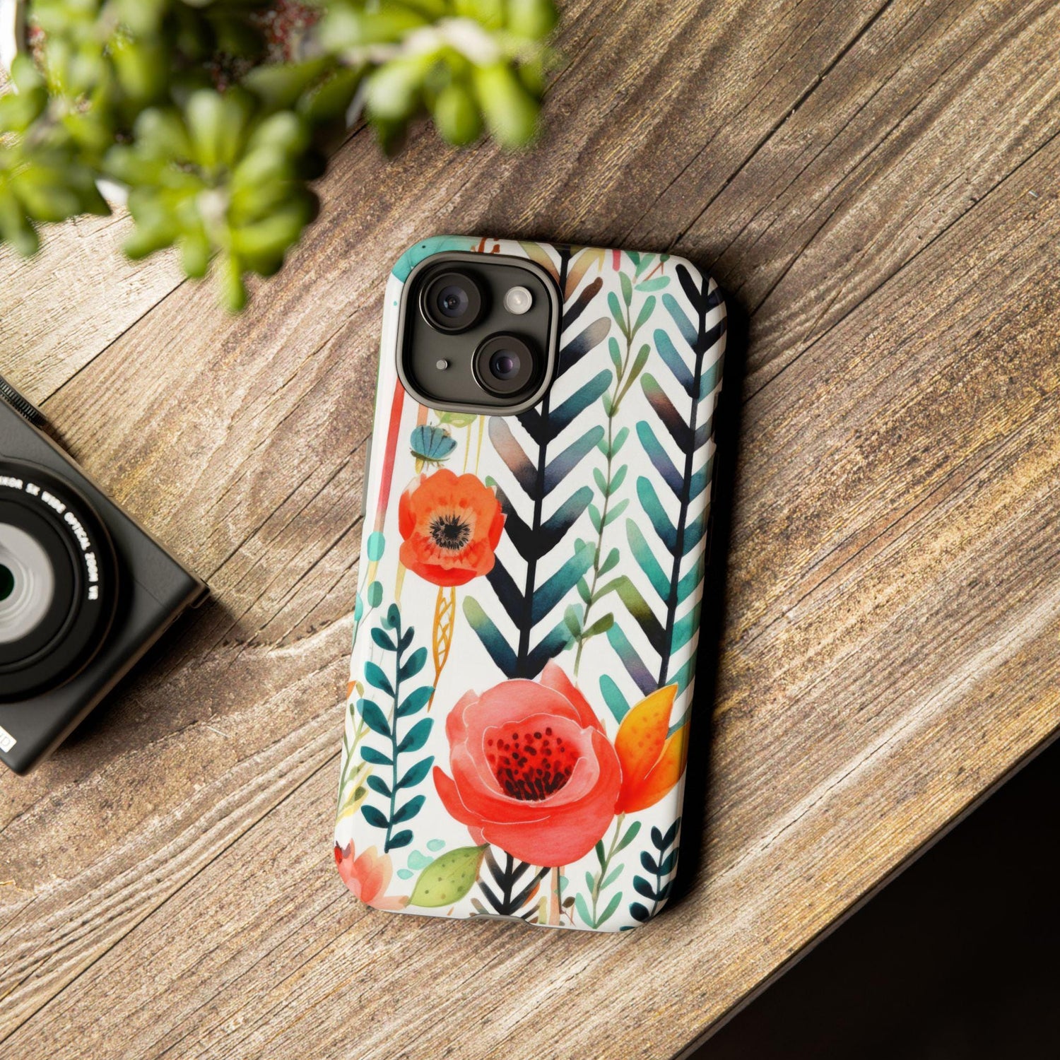 Floral Tough Phone Case | Vibrant, Durable, Gift for Her, Women&