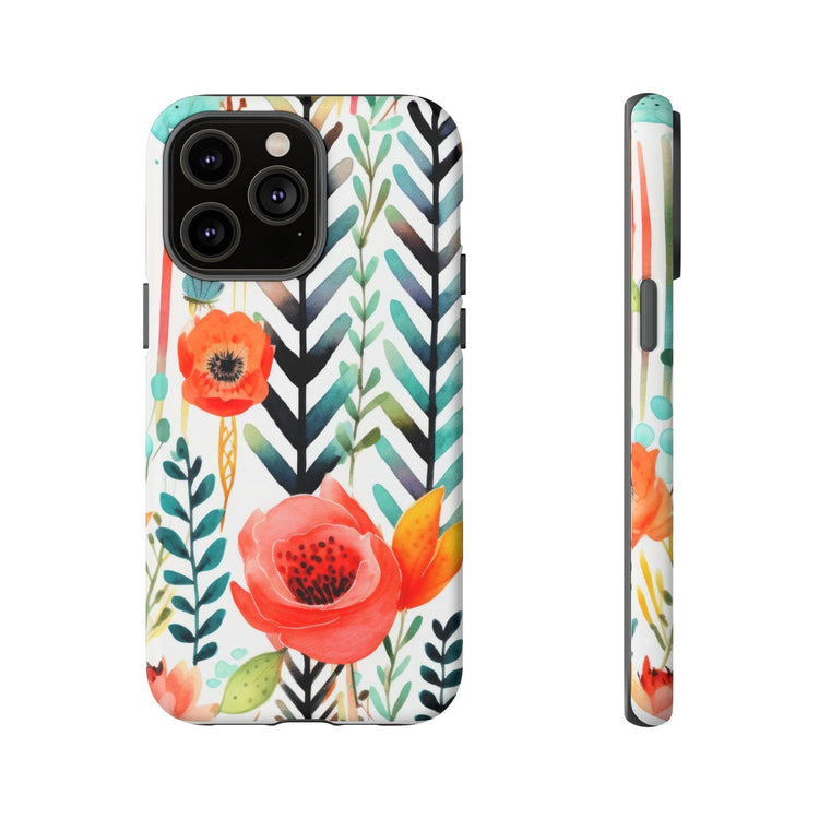 Floral Tough Phone Case | Vibrant, Durable, Gift for Her, Women&