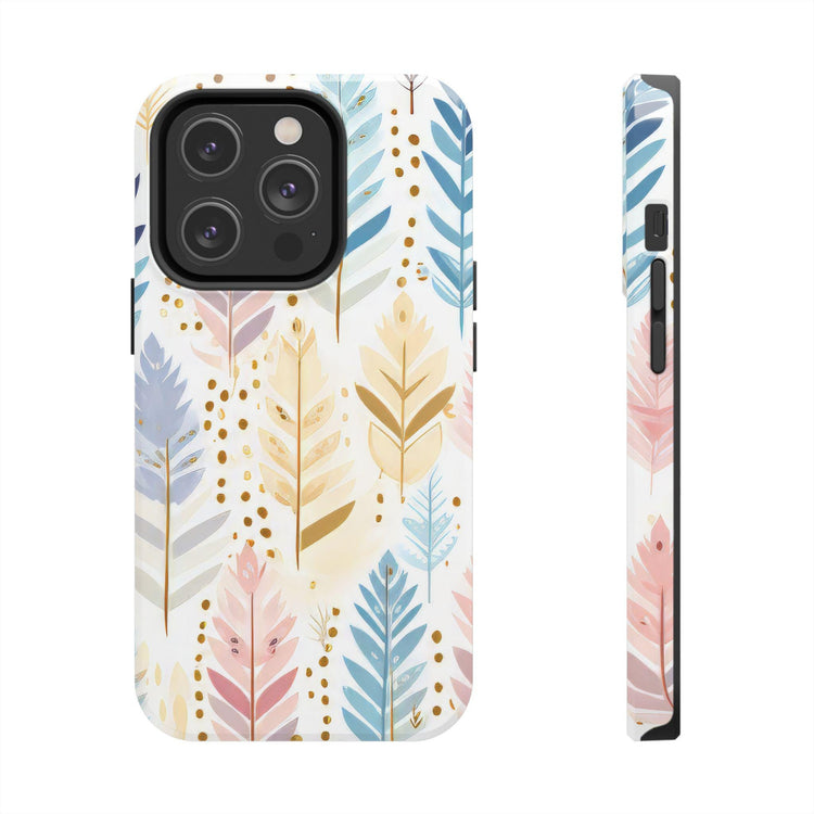 Boho Chic Tough Phone Case, Floral Phone Cover, Protective Case for iPhone, Gift for Her, Nature Lover Accessory