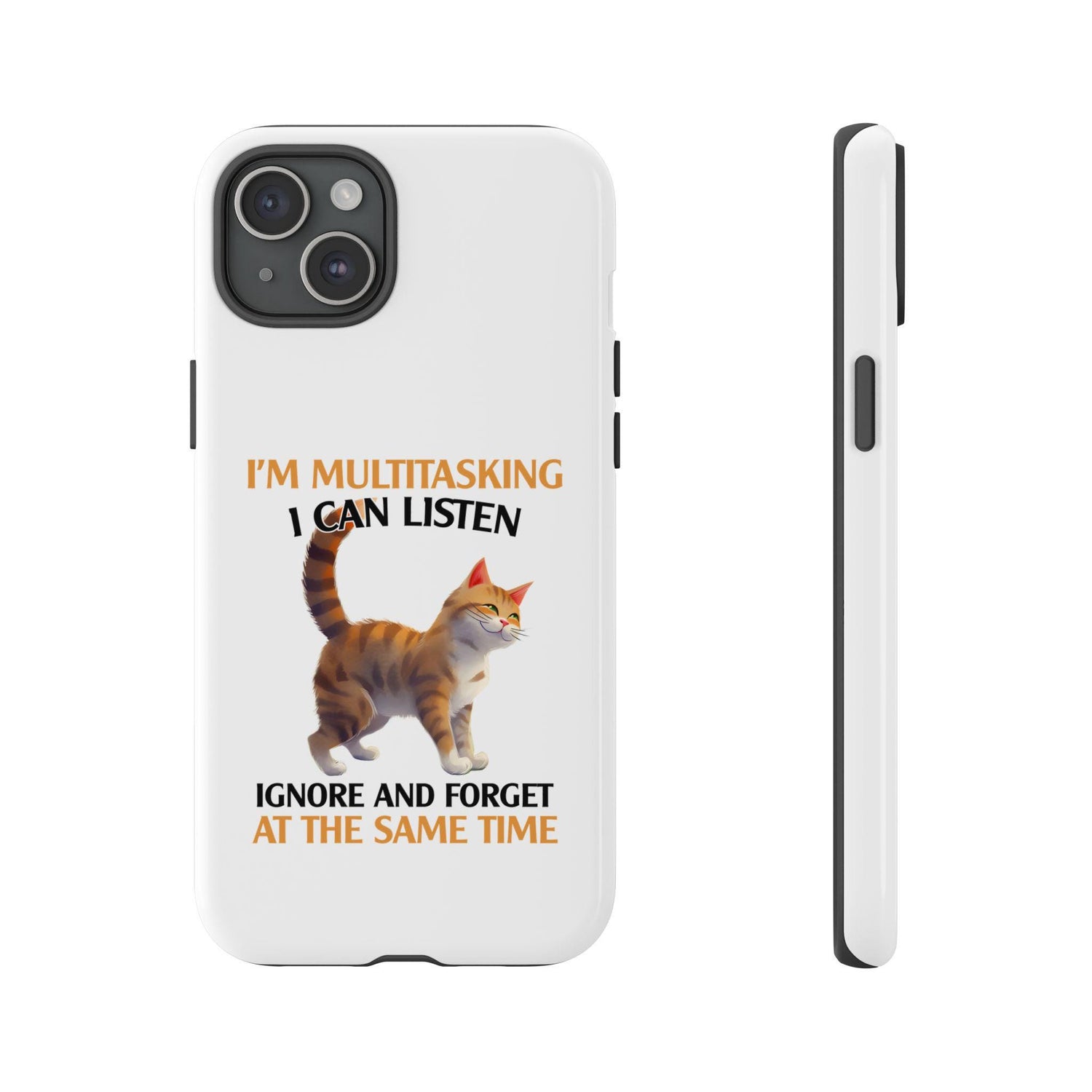 Tough Cases, Iphone 16, Iphone 15, Sarcastic silly animal phone cases, funny grad gift, personalized custom phone cover, humorous phone case