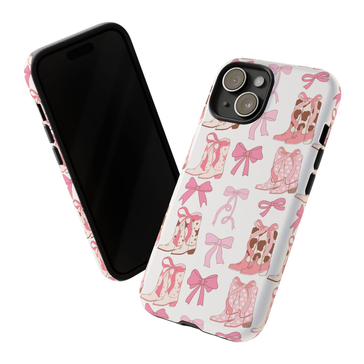 Tough Cases, Pink coquette phone case cover, Pretty in pink cowgirl, Variety Iphone cases, Barbie fashion, Sturdy phone cover