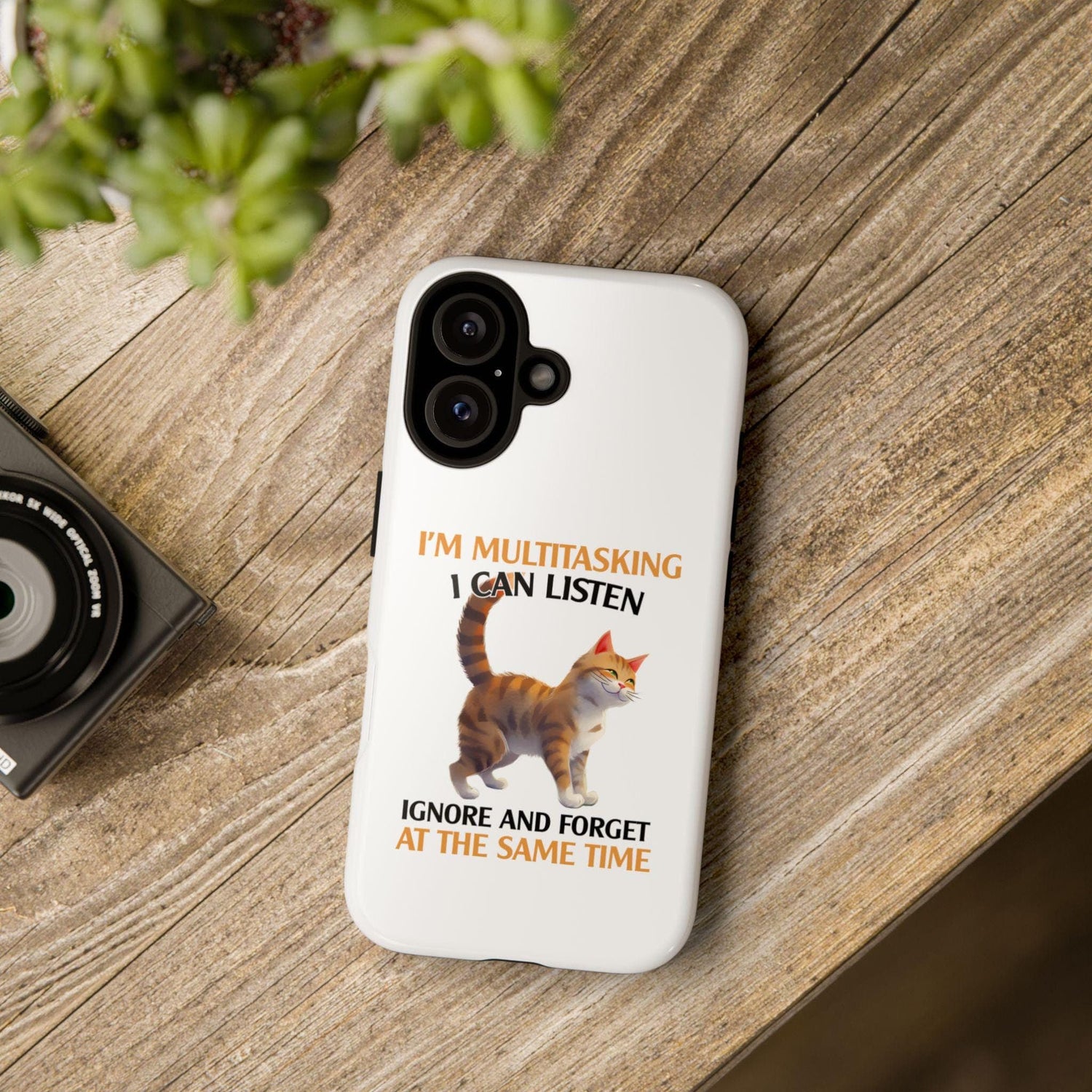 Tough Cases, Iphone 16, Iphone 15, Sarcastic silly animal phone cases, funny grad gift, personalized custom phone cover, humorous phone case