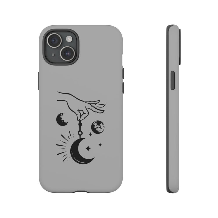 Tough Cases, Celestial Tarot designed Matte Glossy White Hard IPhone Cover Case, Astrology inspired gift item