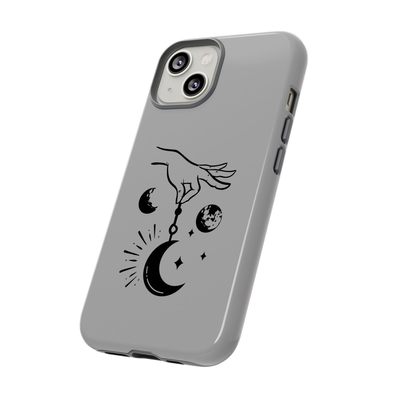 Tough Cases, Celestial Tarot designed Matte Glossy White Hard IPhone Cover Case, Astrology inspired gift item