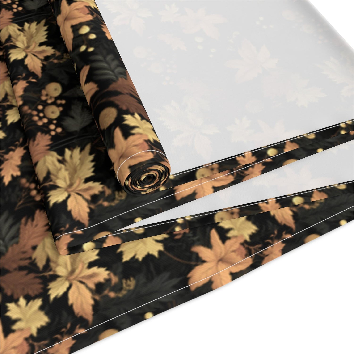 Floral Table Runner - Stylish Cotton Poly Autumn Decor for Dining, Elegant Home Accents, Perfect Thanksgiving and Holiday Gatherings, Unique