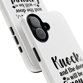 Phone Cases, Scripture Verses, Christian White Hard Cover, Minimalist iPhone 16 iPhone 15, Uplifting, Protective, Gift for Believers,