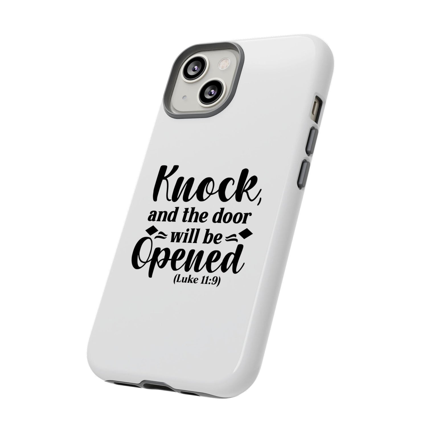 Phone Cases, Scripture Verses, Christian White Hard Cover, Minimalist iPhone 16 iPhone 15, Uplifting, Protective, Gift for Believers,