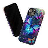 Phone Case, Tough Cases, Vibrant Butterfly Print, Iphone 16/15/13 Mini, Hard Cover, Everyday Protection, Colorful Case, Sturdy Phone Case