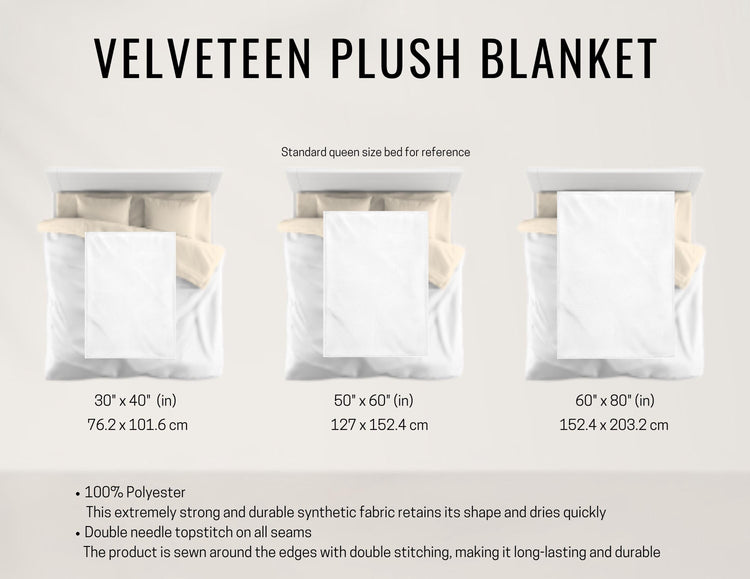 Gothic Plush Blanket, Day of the Dead Sugar Skull Purple Accent Throw, Halloween Home Decor, Velveteen Cozy Blanket