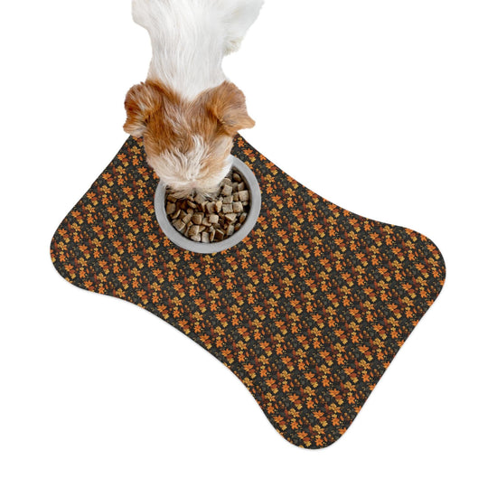 Autumn Floral Pet Feeding Mats - Perfect for Dog & Cat Lovers, Fall Decor, Pet Supplies, Home Essentials, Gifts for Pet Owners