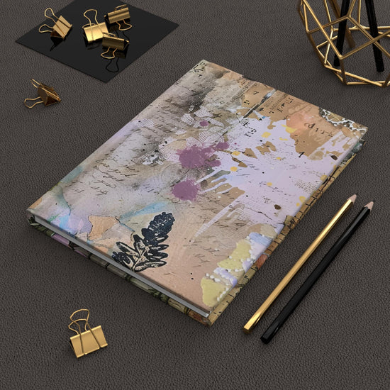 Artistic Floral Hardcover Journal, Vintage Notebook for Writing, Creative Gift for Artists, Journaling Supplies, Gift for Her