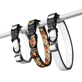 Fall colors Pet Collar floral all over print pattern Autumn browns stylish classy walking shopping travel fashionista dog collar The Aurora Touch