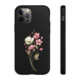Floral all over pattern phone tough case,android and apple pretty flower design protective strong designer style phone cover