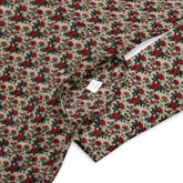 Red Roses long sleeve midi dress all over print pattern comfy femmy design for the entrepreneur stylish girl ready to wear out