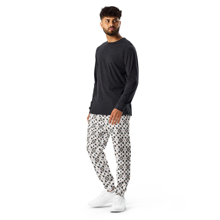 Designer Men’s Joggers | Casual All-Over Print | Soft Cozy Everyday Wear | Stylish for Date Night & Jogging